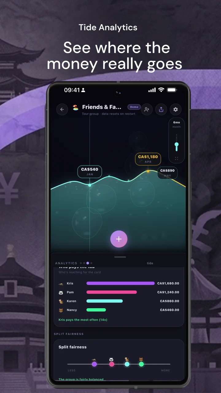 Tide Analytics — see where the money really goes